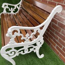 Cast Iron Garden Rustic Bench - thumbnail 3