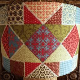 Patchwork Lampshade Retro Shaker Style Fatta Da Mamma Free Gift - thumbnail 3
