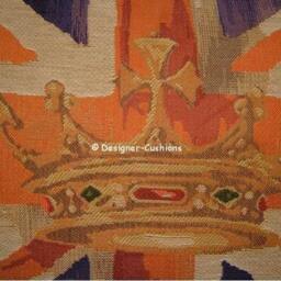 Union Jack Purple Design No 2 Tapestry Cushion Pillow Cover - thumbnail 2