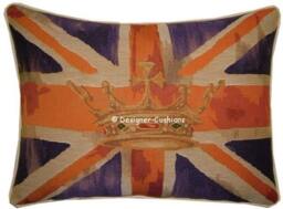 Union Jack Purple Design No 2 Tapestry Cushion Pillow Cover - thumbnail 1