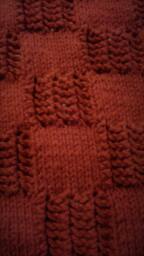 Burgundy Or Dark Red Handmade Hand-Knitted Baby Afghan Blanket Made With Worsted Weight Yarn
