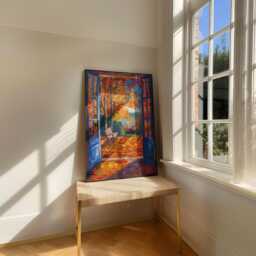 Open Window Henri Matisse Print, Style Fauvism Painting, Modern Exhibition Autumn Nature Fallen Leaves, Patio Door - thumbnail 2