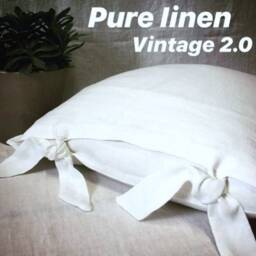 Vintage2.0 Meterware Fabric 100% Linen 3.20 Meters High White Tissu Linen Nya Nordiska - thumbnail 1