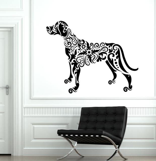 Wall Decal Pets Dog Animal Ornament Tribal Mural Vinyl 1706Dz - image 1