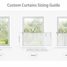 Cafe Curtains, Light Filtering Cafe Drapery, Short Window Country Style Curtains With Tie Tops, Natural Striped Kitchen Curtains. 22/11 - thumbnail 3