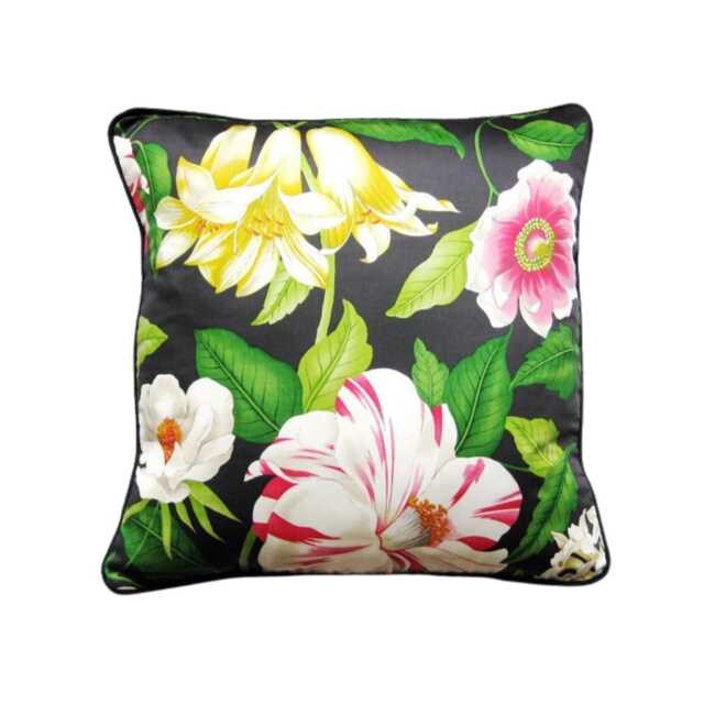 Sanderson Floreanna Tropical Floral Cotton Chintz Cushion Cover - image 1