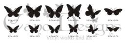 Butterflies Set Of 24, 2 Colors, Vinyl Wall Decals, Living Room, Nursery, Kids & Teens Removable Decals Stickers - thumbnail 2
