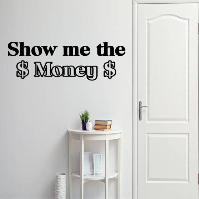 Vwaq Show Me The Money Wall Decal Saying Quote Vinyl Letters Stickers Room Decor - image 1