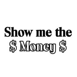 Vwaq Show Me The Money Wall Decal Saying Quote Vinyl Letters Stickers Room Decor - thumbnail 2