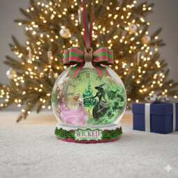 Personalized Wicked Changed For Good Ornament, Snow Globe Acrylic Glinda & Elphaba Christmas Decor, Wizard Of Oz Fan Gift - thumbnail 4