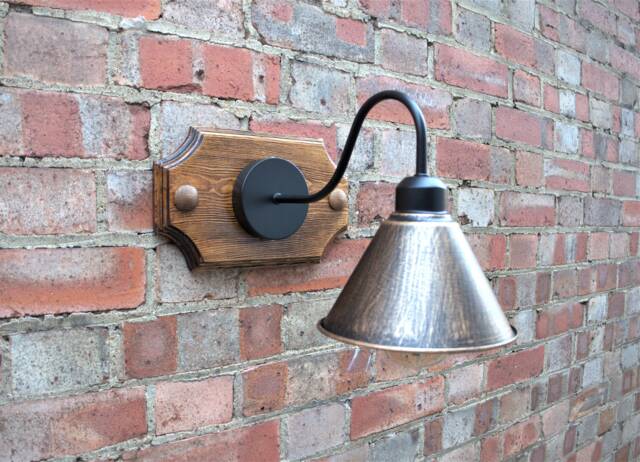 Industrial Lights Vintage English Style Wall Sconce Lighting 1 Metal Shade Lamp - image 1
