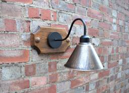 Industrial Lights Vintage English Style Wall Sconce Lighting 1 Metal Shade Lamp - thumbnail 1