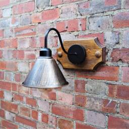 Industrial Lights Vintage English Style Wall Sconce Lighting 1 Metal Shade Lamp - thumbnail 3