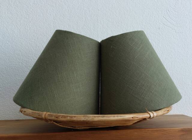 Pure Linen Khaki Candle Clip Lampshade For Wall Lights Chandeliers - image 1