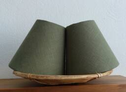 Pure Linen Khaki Candle Clip Lampshade For Wall Lights Chandeliers - thumbnail 1