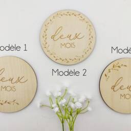 Birth Card, Welcome Baby, Personalized Wooden Announcement, Birth Gift, Future Mother Gift - thumbnail 2