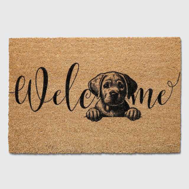 Labrador Welcome Doormat Custom Dog Lover Gift - 60x40cm, 70x40cm, 90x60cm - image 1