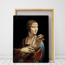Lady With A Velociraptor - Original Renaissance-Jurassic Artwork Available As Poster & Canvas - thumbnail 3