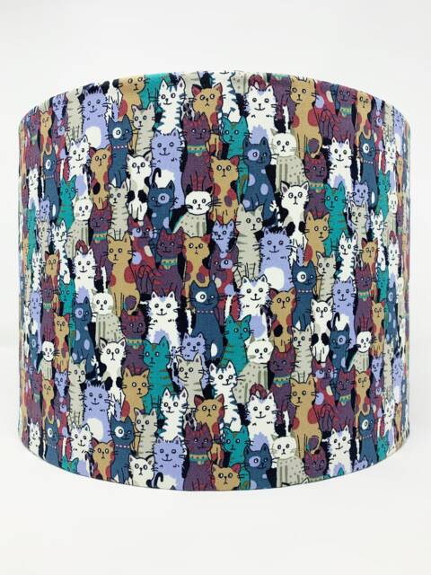 Cats Lampshade, Cat Lover Lamp Shade, Light For Table Lamps Or Ceiling Lights - image 1