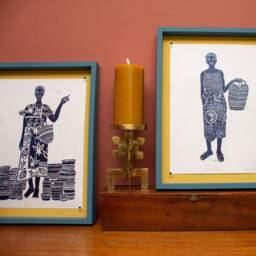 Ghanaian Ashanti Brass Big Pillar Candle Holder - thumbnail 2