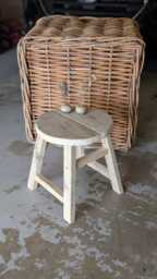 Round Wooden Stool