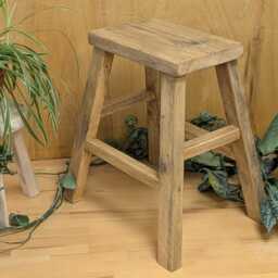Round Wooden Stool - thumbnail 4
