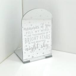 Memories Of You - Mirror Perspex Tea Light Candle Holder - thumbnail 3