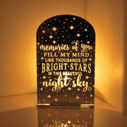 Memories Of You - Mirror Perspex Tea Light Candle Holder - thumbnail 1