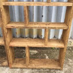 The Zig Zag Group Industrial Up-Cycled Pigeon Hole Shelving Units/Bookcase - For Delivery Charge Info See Description - thumbnail 2