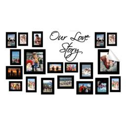 Wall Frame Sticker - Picture Frames Stickers Photo Vinyl Decals Polaroid Mini Family Decorated Decal Photos Diy Interior Set Decor Art - thumbnail 2