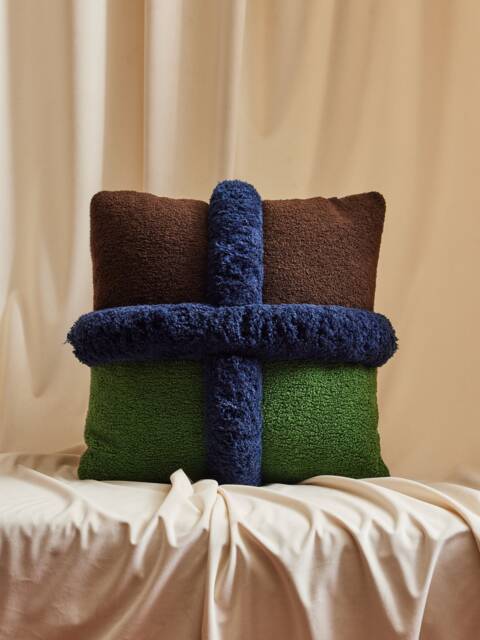 Nick Cave Boucle Pillows With Samuel & Sons Jumbo Fringe - image 1