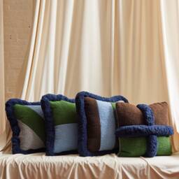 Nick Cave Boucle Pillows With Samuel & Sons Jumbo Fringe - thumbnail 3