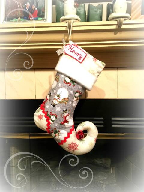Personalized Christmas Stocking - Elf Stocking - image 1