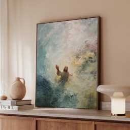 Jesus Art, Modern Christian Wall Art, Large Framed Canvas, Home Decor, Gifts, Biblical Painting, Lds Artwork - 92 - thumbnail 1