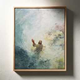Jesus Art, Modern Christian Wall Art, Large Framed Canvas, Home Decor, Gifts, Biblical Painting, Lds Artwork - 92 - thumbnail 3