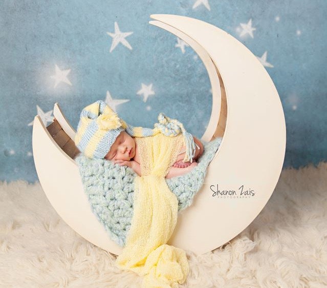Powder Puff Newborn Baby Blanket Photography Prop - image 1