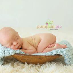 Powder Puff Newborn Baby Blanket Photography Prop - thumbnail 3