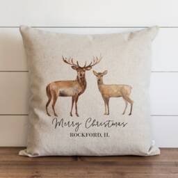 stag & Doe Custom - Christmas Pillow Cover Holiday Covers Decor 20 X 18 - thumbnail 1