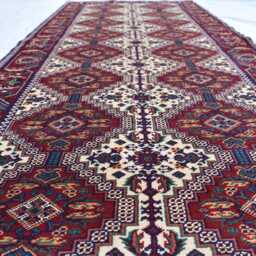 3x18 Ft Handwoven Afghan Runner Rug Yousafi Wool Hallway Carpet - thumbnail 2