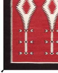 Custom Southwest Wool Kilim Rug Handwoven Tribal Design, Reversible Kilim - thumbnail 2