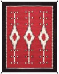 Custom Southwest Wool Kilim Rug Handwoven Tribal Design, Reversible Kilim - thumbnail 1