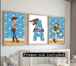 Toy Story Prints- Boys Bedroom Prints - Nursery Decor - thumbnail 1