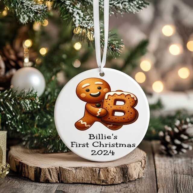 Kids Christmas Girls Boys Personalised Bauble Gift Present Keepsake Train Tree Xmas Daughter Son Nephew Niece