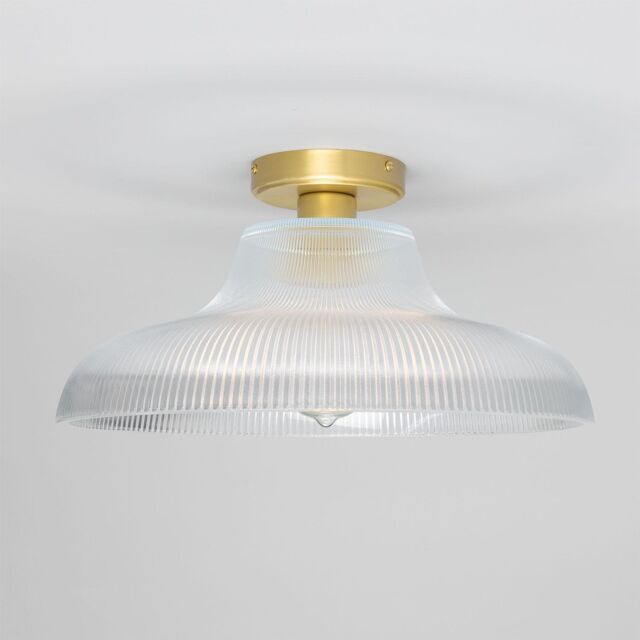 Mono Vintage Railway Flush Ceiling Light 15.5 - image 1