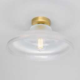 Mono Vintage Railway Flush Ceiling Light 15.5 - thumbnail 2
