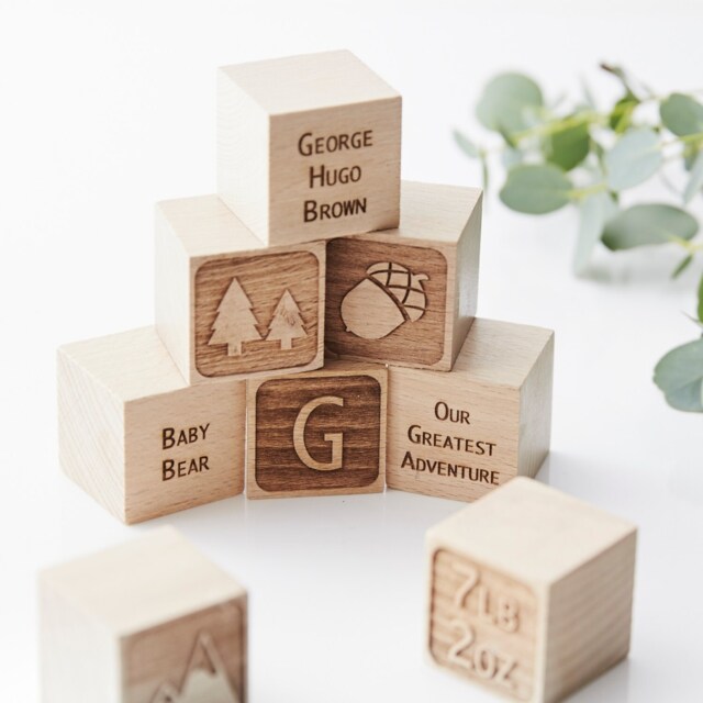 Adventure Personalised Keepsake Building Block - image 1