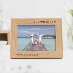 Holiday Destination Frame - Honeymoon Memory Wood For 7x5 Or 6x4 Photo - thumbnail 2