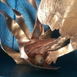 Custom, Hand Crafted Copper Mermaid - thumbnail 4