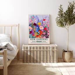 Botanical Flower Market Art Print, Kew Gardens Floral Wall Decor, Art, Art - thumbnail 3