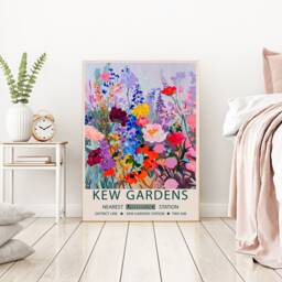 Botanical Flower Market Art Print, Kew Gardens Floral Wall Decor, Art, Art - thumbnail 2